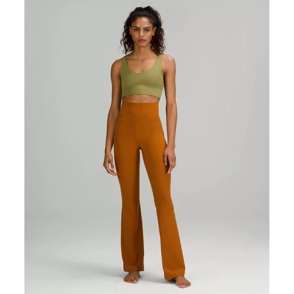Lululemon Groove Super-High-Rise Flared Pant Nulu Butternut Brown PSL Pumpkin - Picture 1 of 12